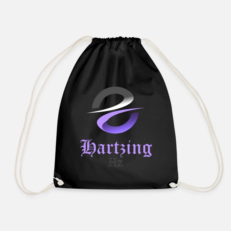 Hartzing Purple - Drawstring Bag - black