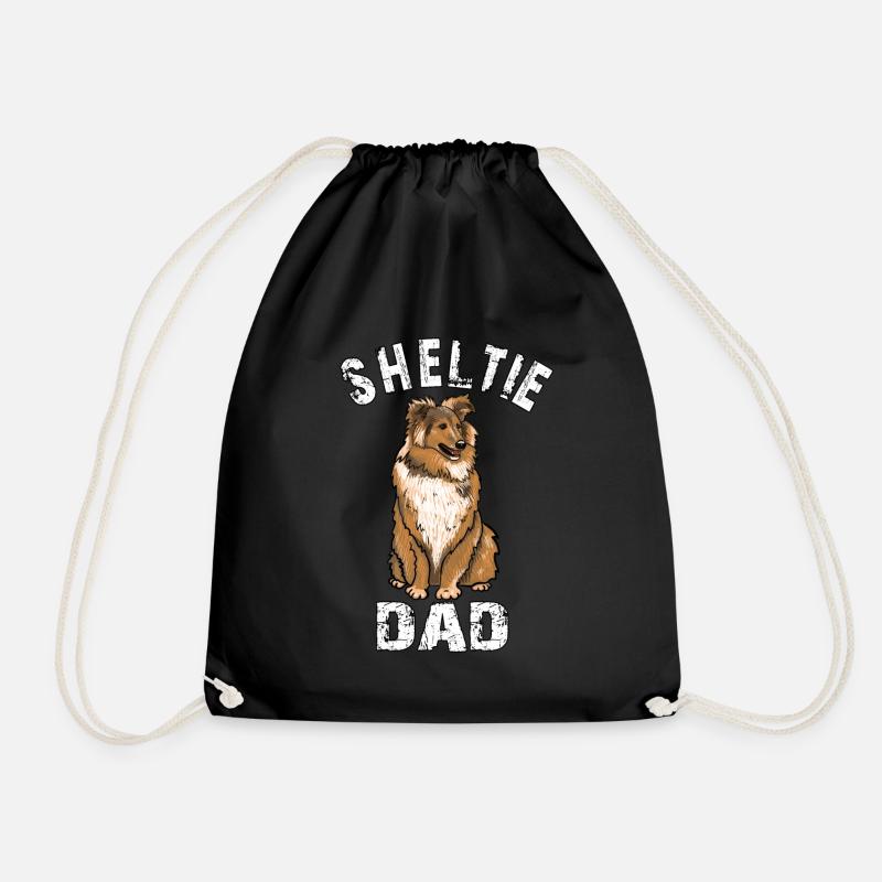 Sheltie Dad - Turnbeutel - Schwarz