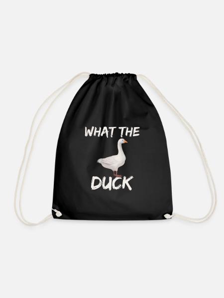 Duck Vintage Ducks - Drawstring Bag - black