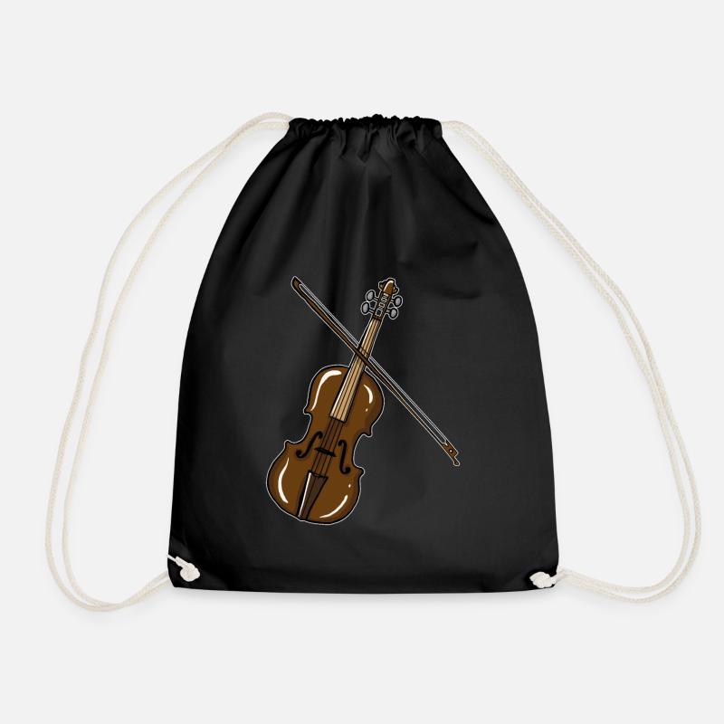 Violine - Turnbeutel - Schwarz