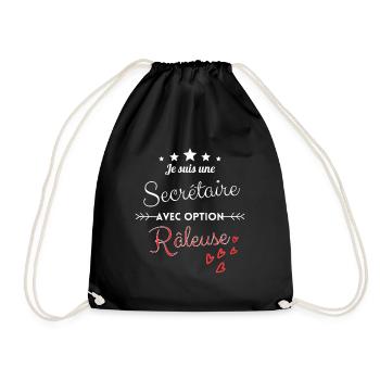 Secrétaire option râleuse - Sac de sport léger - noir - Devant