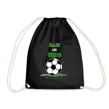 Allez les verts ! - Sac de sport léger - noir - Devant