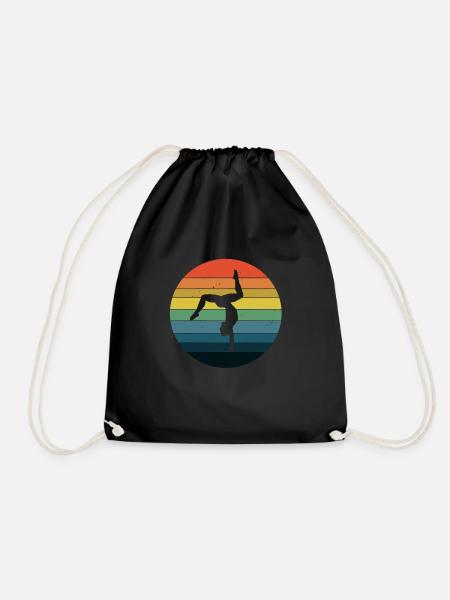 Gymnastics Gymnastics Gymnastics Artistic Gymnastics Gymnast - Drawstring Bag - black