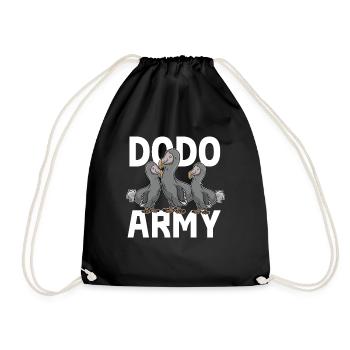 Dodo Army Extinct Flightless Bird Lovers - Turnbeutel - Schwarz - Vorne