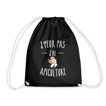 je peux pas j'ai apiculture - Sac de sport léger - noir - Devant