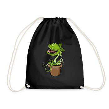 Carnivorous plant Venus flytrap - Drawstring Bag - black - Front