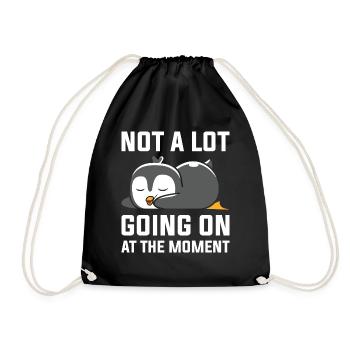 Lazy - Drawstring Bag - black - Front