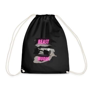 BEAST MODUS - Turnbeutel - Schwarz - Vorne