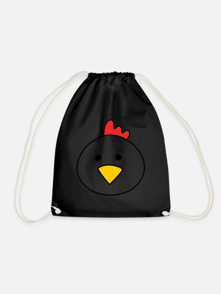 Cute chicken - Turnbeutel - Schwarz