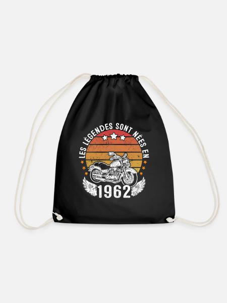 Les Légendes Sont Nées En 1962 - Sac de sport léger - noir