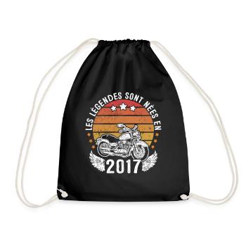 Les Légendes Sont Nées En 2017 - Sac de sport léger - noir - Devant