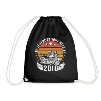 Les Légendes Sont Nées En 2010 - Sac de sport léger - noir - Devant