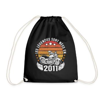 Les Légendes Sont Nées En 2011 - Sac de sport léger - noir - Devant