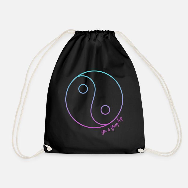 Yin and yang hip - Turnbeutel - Schwarz