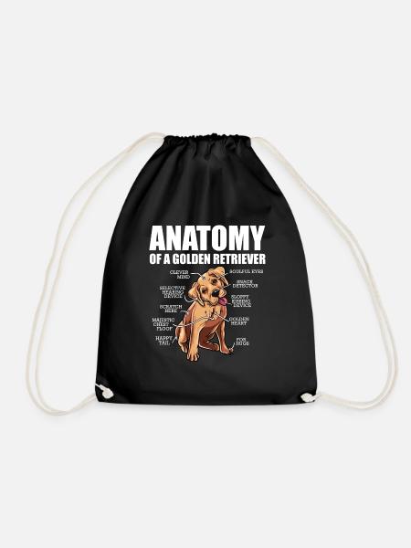 Golden Retriever Goldie Labrador Hundefreund - Turnbeutel - Schwarz