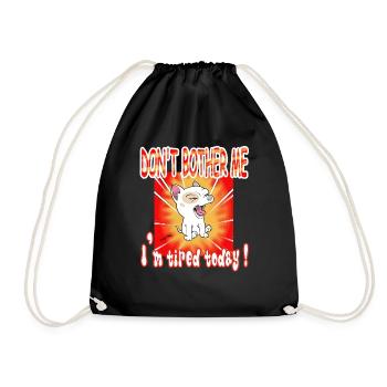 Chiot râleur - Sac de sport léger - noir - Devant