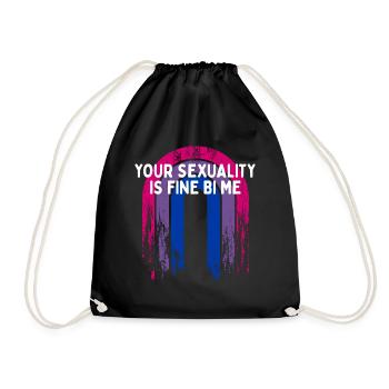 Ta sexualité est bien Bi Me Bisexuel - Sac de sport léger - noir - Devant