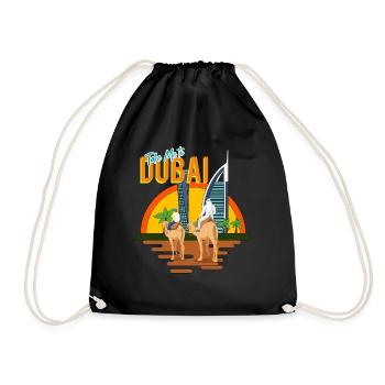 BRING MICH NACH DUBAI - Turnbeutel - Schwarz - Vorne