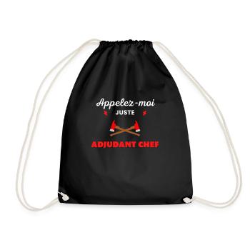 Appelez-moi juste Adjudant chef pompier - Sac de sport léger - noir - Devant