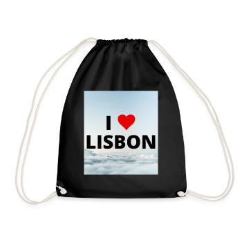 I LOVE LISBON - Drawstring Bag - black - Front