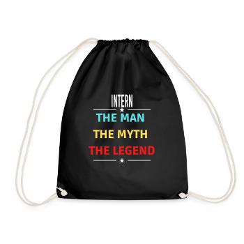 The Man The Myth The Legend INTERN - Drawstring Bag - black - Front