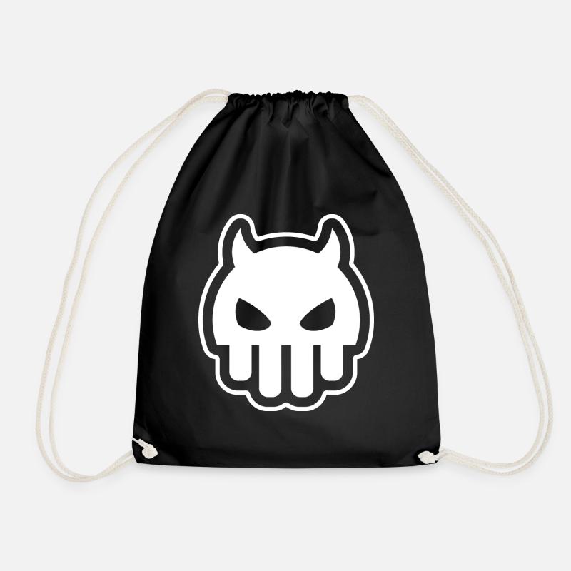 Squid Skull - Drawstring Bag - black