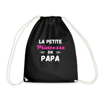 La petite Princesse de papa - Sac de sport léger - noir - Devant