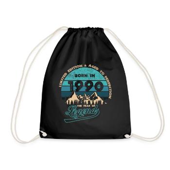 Legends 1990 - Drawstring Bag - black - Front