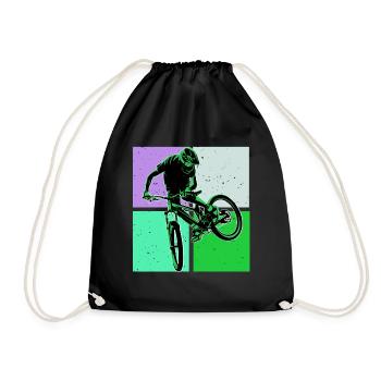 Unbenanntes Projekt 74 - Drawstring Bag - black - Front