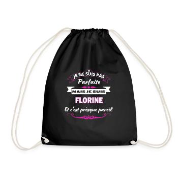 je ne suis pas Parfaite Florine - Sac de sport léger - noir - Devant
