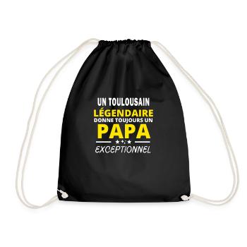 TOULOUSAIN légendaire drôle papa exceptionnel - Sac de sport léger - noir - Devant