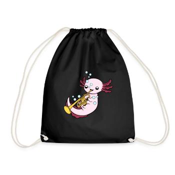 Trumpet Gift Kids Big Band Orchestra Kids - Drawstring Bag - black - Front