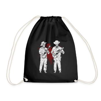 Country Music Zombies Bluegrass Band Mandoline - Sac de sport léger - noir - Devant