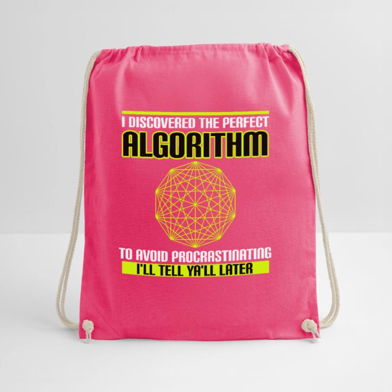 Discovered Perfect Algorithm Avoid Procrastinating Drawstring Bag