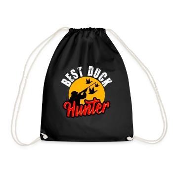 Best Duck Hunter - Drawstring Bag - black - Front