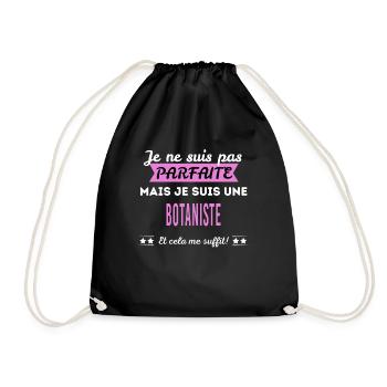 Je ne suis pas parfaite botaniste - Sac de sport léger - noir - Devant