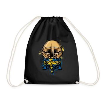 Schwedisch Wikinger Geschenk Männer Schweden - Turnbeutel - Schwarz - Vorne