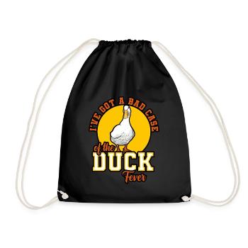 Ducks - I've Got A Bad Case Of The Duck Fever - Drawstring Bag - black - Front