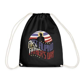 Philippines Filipino Father Dad Daddy I Gift - Drawstring Bag - black - Front