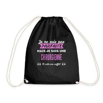 Je ne suis pas parfaite chirurgienne - Sac de sport léger - noir - Devant