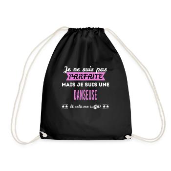 Je ne suis pas parfaite danseuse - Sac de sport léger - noir - Devant