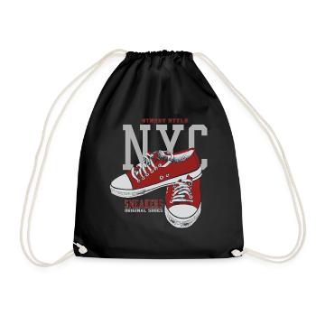 Red Sneakers b - Turnbeutel - Schwarz - Vorne