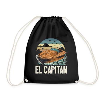 El Capitan Pontooning Propriétaire de bateau à moteur Lake Life - Sac de sport léger - noir - Devant