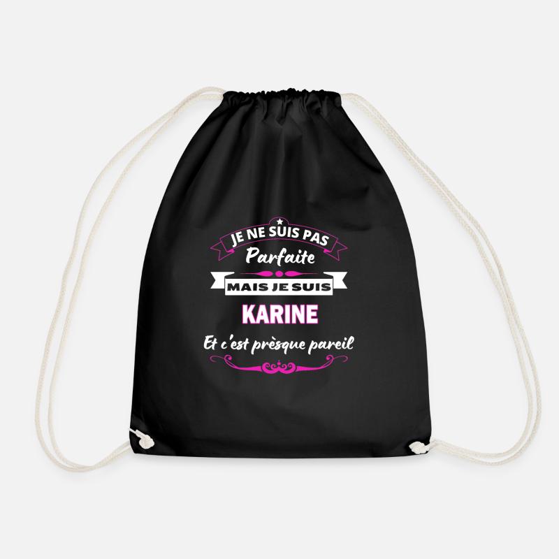 je ne suis pas Parfaite Karine - Sac de sport léger - noir