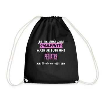 Je ne suis pas parfaite pédiatre - Sac de sport léger - noir - Devant