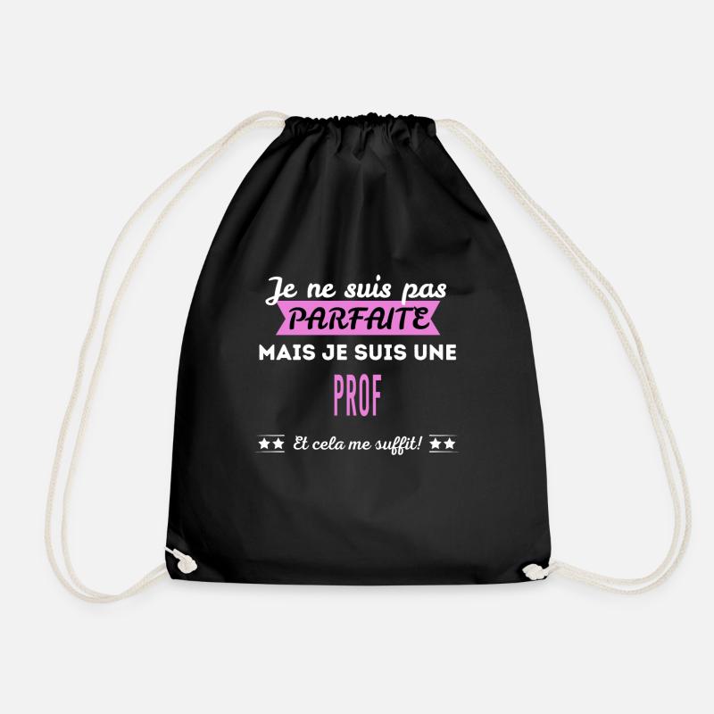 Je ne suis pas parfaite prof - Sac de sport léger - noir