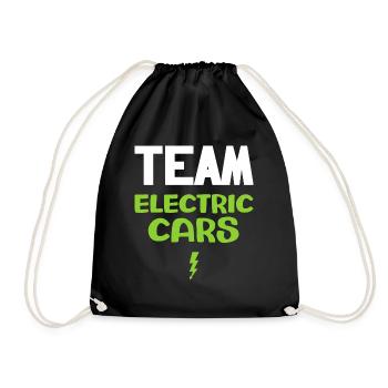 team electric cars funny gift electric car owner - Sac de sport léger - noir - Devant