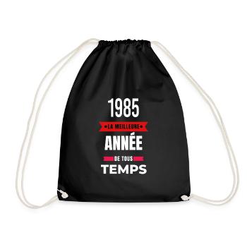 La meilleure année de tous les temps 1985 - Sac de sport léger - noir - Devant