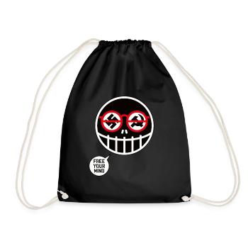 FREE YOUR MIND - Drawstring Bag - black - Front