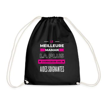 meilleur mamanplus courageuse des aides soignantes - Sac de sport léger - noir - Devant